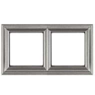 Рамка 2-ая для вертикальной и горизонтальной установки Jung ECO Profi Deco Алюминий