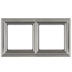 Рамка 2-ая для вертикальной и горизонтальной установки Jung ECO Profi Deco Алюминий 