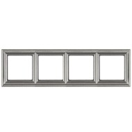 Рамка 4-ая для вертикальной и горизонтальной установки Jung ECO Profi Deco Алюминий