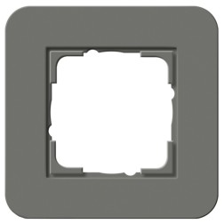 Рамка 1-ая Gira E3 Soft-Touch Темно-серый с антрацитовой несущей рамкой 