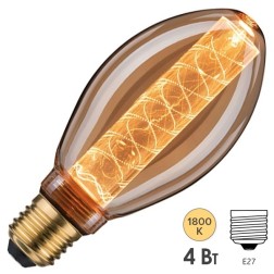 Лампа филаментная светодиодная Paulmann LED Vintage B75 Innenkolb spiral 4W 1800K E27 200lm gold 