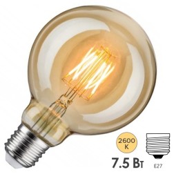 Лампа филаментная светодиодная Paulmann LED Vintage G95 6,5W 2600K E27 