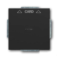 Выключатель карточный ABB Future linear Черный бархат (в сборе) 