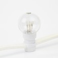 Гирлянда LED Galaxy Bulb String 10м, белый КАУЧУК, 30 ламп*6 LED ЖЕЛТЫЕ, влагостойкая IP54 