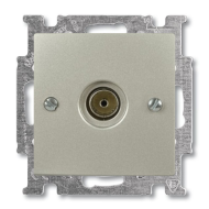 Розетка TV простая ABB Basic 55 Шампань (в сборе) 