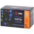 Гирлянда ENIN-5M ЭРА LED Нить 5m мультиколор 8 режимов, 220V, IP20 5056306024603 