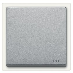 Клавиша 1-ая IP44 для выключателей и кнопок System M Merten алюминий 