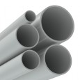 Труба ПВХ жёсткая атмосферостойкая д.16мм, лёгкая, цвет серый [3м/шт, уп.90м] DKC 