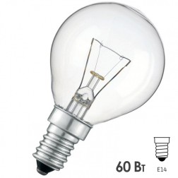 Лампа накаливания шарик Osram CLASSIC P CL 60W E14 прозрачная (ЛОН) 