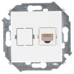 Розетка компьютерная RJ45 кат.5е Systimax Simon 15, белый 