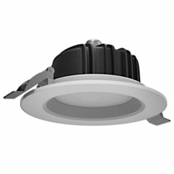 Светильник светодиодный ВАРТОН Downlight круглый встраиваемый 190*75 16W 4000K IP54 RAL9010 белый 