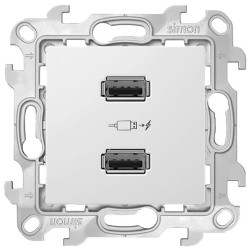 Зарядное устройство 2хUSB 2,1А Simon 24 Harmonie, белый 