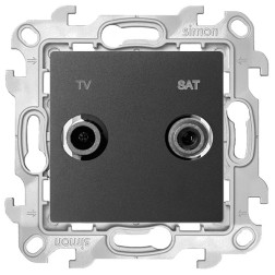 Розетка TV-SAT оконечная Simon 24 Harmonie, графит 