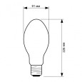 Лампа металлогалогенная Philips HPI Plus 250W/645 BU E40 (МГЛ) 