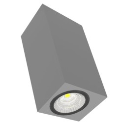 Светильник LED ВАРТОН DL-02 Cube накладной 125*135 20W 4000K 35° RAL7045 серый матовый 