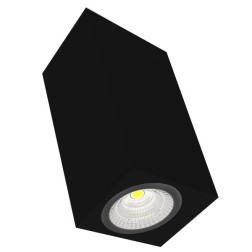 Светильник LED ВАРТОН DL-02 Cube накладной 100*110 12W 4000K 35° RAL9005 черный матовый 