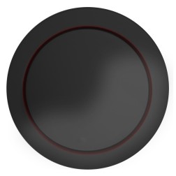 Накладка светорегулятора со световой индикацией Экопласт Vintage, черный  Накладка светорегулятора со световой индикацией Экопласт Vintage, черный