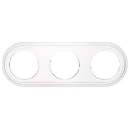 Рамка 3-постовая круглая Экопласт Vintage-Classic, белый  Рамка 3-постовая круглая Экопласт Vintage-Classic, белый