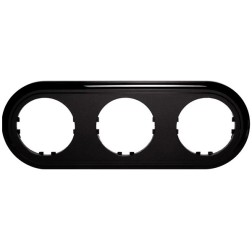 Рамка 3-постовая круглая Экопласт Vintage-Classic, черный  Рамка 3-постовая круглая Экопласт Vintage-Classic, черный