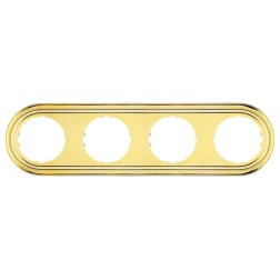 Рамка 3-постовая круглая Экопласт Vintage-Classic, золото  Рамка 3-постовая круглая Экопласт Vintage-Classic, золото