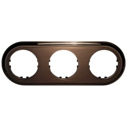 Рамка 3-постовая круглая Экопласт Vintage-Classic, бронза  Рамка 3-постовая круглая Экопласт Vintage-Classic, бронза