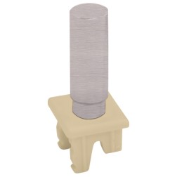 Ручка тумблерного типа Soho Fede Brushed Graphite бежевый 