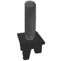 Ручка тумблерного типа Soho Fede Brushed Graphite черный 