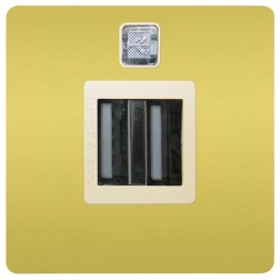 Зарядное устройство 2хUSB 2А Fede Bright Gold/бежевый 