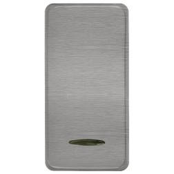 Клавиша узкая с подсветкой Soho Fede Brushed Graphite 
