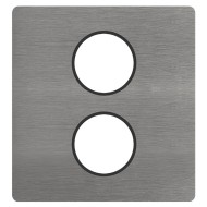 Лицевая панель для механизма TV/SAT с двумя коннекторами Soho Fede Brushed Graphite черный