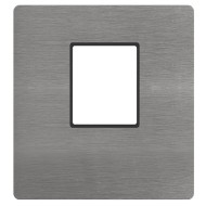 Лицевая панель для механизма MULTIMEDIA с одним коннектором Soho Fede Brushed Graphite черный