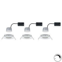 Светильник встраиваемый Paulmann комплект Nova Coin 3 step DIM LED 3x6.5W (100%/50%/25%/off) 