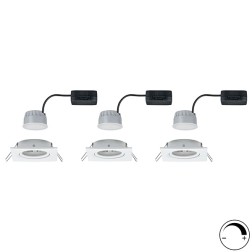 Светильник встраиваемый Paulmann комплект Nova Coin 3 step DIM LED 3x6.5W (100%/50%/25%/off) 