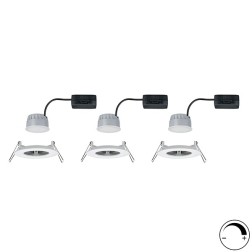 Светильник встраиваемый Paulmann комплект Nova Coin 3 step DIM LED 3x6.5W (100%/50%/25%/off) 