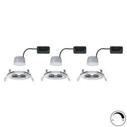 Светильник встраиваемый Paulmann комплект Nova Coin 3 step DIM LED 3x6.5W (100%/50%/25%/off) 