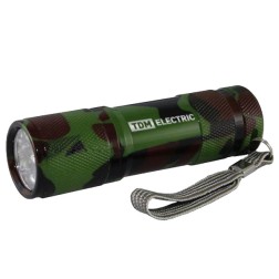 ФонарьТактика 1 0,27W 9LED 36Lm алюминий батареи типа 3xAAA TDM 