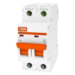 Автоматический выключатель ВА47-29 2Р 50А 4,5кА характеристика C TDM (автомат) 