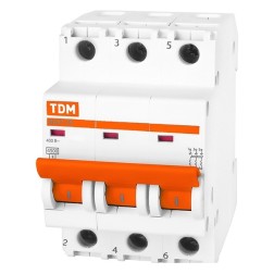 Автоматический выключатель ВА47-29 3Р 1А 4,5кА характеристика В TDM (автомат) 