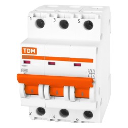 Автоматический выключатель ВА47-29 3Р 63А 4,5кА характеристика В TDM (автомат) 
