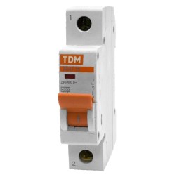 Автоматический выключатель ВА47-29 1Р 6А 4,5кА характеристика D TDM (автомат) 