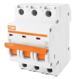 Автоматический выключатель ВА47-29 3Р 40А 4,5кА характеристика D TDM (автомат) 