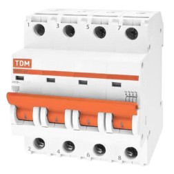 Автоматический выключатель ВА47-29 4Р 4А 4,5кА характеристика D TDM (автомат) 