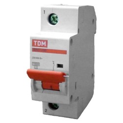 Автоматический выключатель ВА47-100 1Р 80А 10кА характеристика С TDM (автомат) 