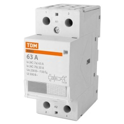Контактор модульный КМ63/2-63А 2НО TDM 2 модуля  Контактор модульный КМ63/2-63А 2НО TDM 2 модуля