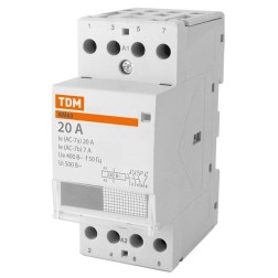 Контактор модульный КМ63/4-20А 3НО;1НЗ 230В АС TDM 2 модуля  Контактор модульный КМ63/4-20А 3НО;1НЗ 230В АС TDM 2 модуля