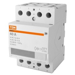 Контактор модульный КМ63/4-40А 3НО;1НЗ 230В АС TDM 3 модуля 