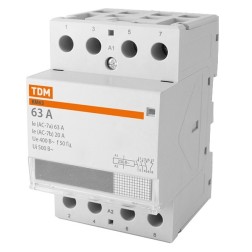 Контактор модульный КМ63/4-63А 3НО;1НЗ 230В АС TDM 3 модуля  Контактор модульный КМ63/4-63А 3НО;1НЗ 230В АС TDM 3 модуля