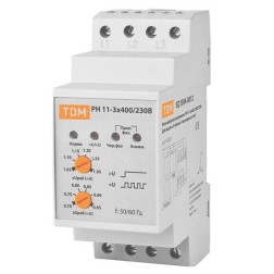 Трехфазное реле контроля напряжения РН-11 5А 3х400/230В TDM 