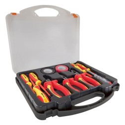 Набор диэлектрического инструмента №2, пласт. чемодан, 11 предметов, 1000В, “ЭкспертЭлектрик” TDM  Набор диэлектрического инструмента №2, пласт. чемодан, 11 предметов, 1000В, “ЭкспертЭлектрик” TDM