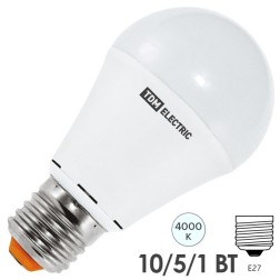 Лампа светодиодная А60 10W 4000K 230V E27 DIM (3 режима яркости) TDM 